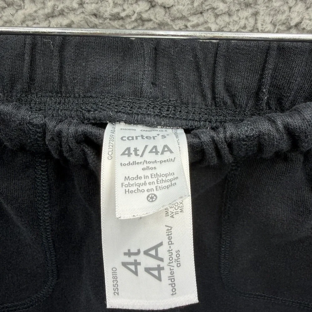 Carters Shorts Toddler Boys Size 4T Black Cotten Blend Shorts Size 4T